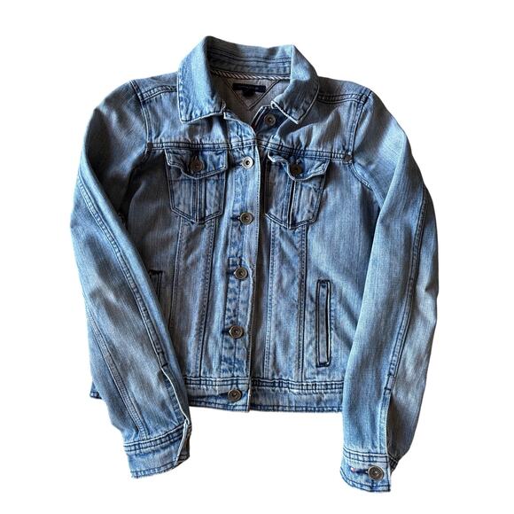 Tommy Hilfiger XS Women’s Blue Denim Jacket - Picture 1 of 8